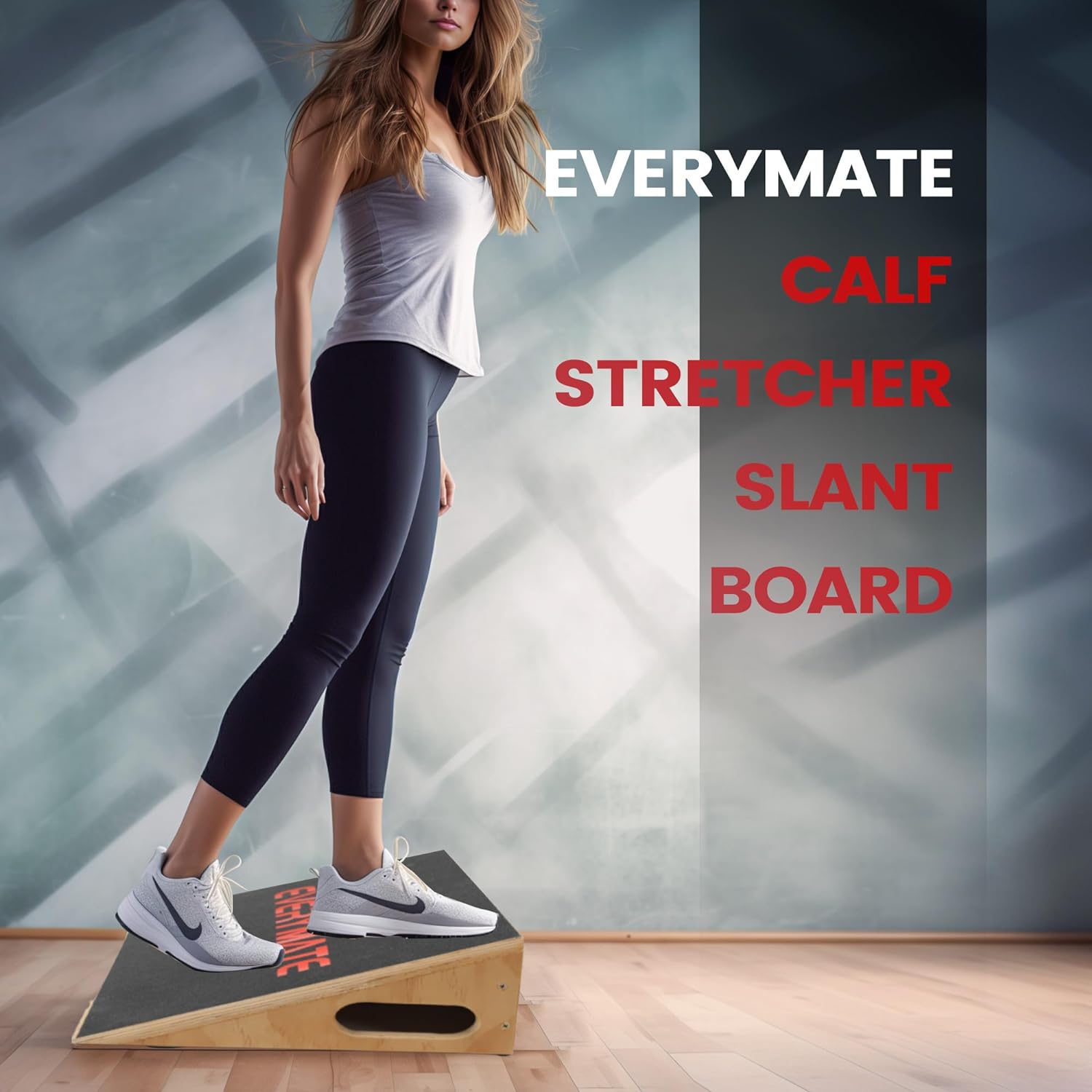 Pro Squat Slant Board Calf Stretcher, Wooden Incline Board - 图片 7